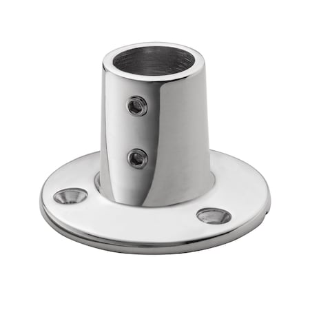 Whitecap Stainless Steel 90 Degree Round Base Rail Fitting 6139C